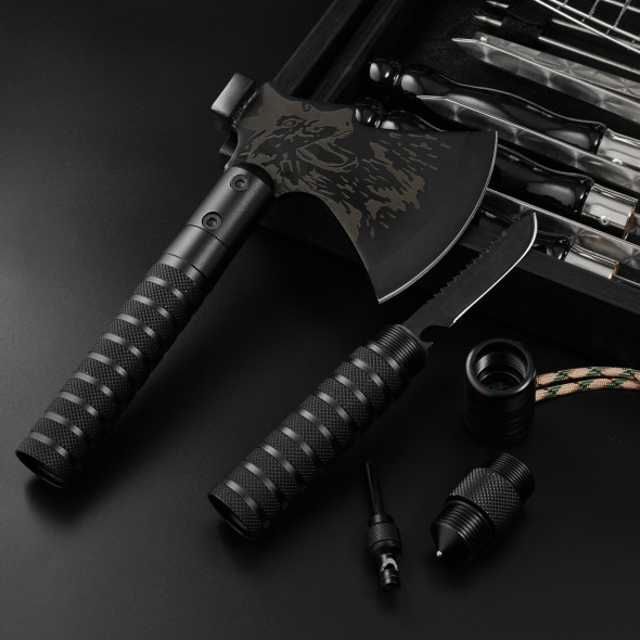 Шашличний набір—стіл "Grills G17" Чорний | Набір для справжнього відпочинку