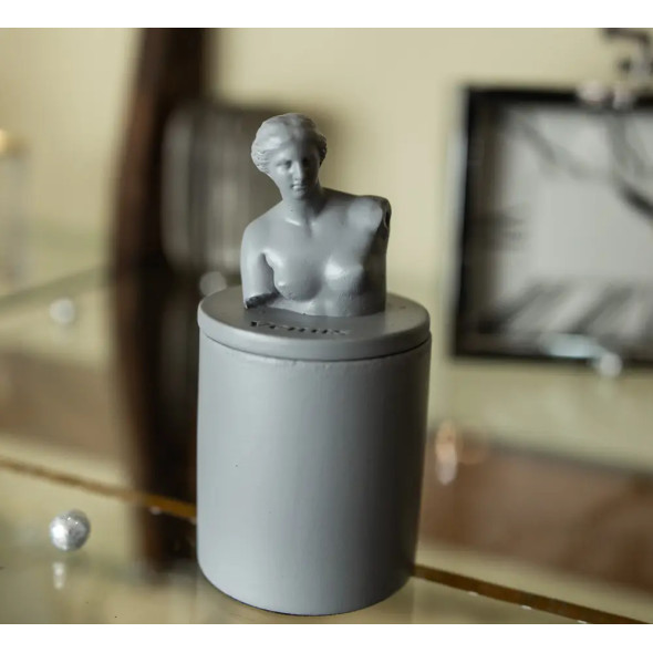 Аромасвічка VENUS CHERRY BLOSSOM GRAY 100% WOOD WAX 165g 35h
