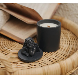 Аромасвічка CUPID SANTAL GRAFITE 100% WOOD WAX 165g 35h