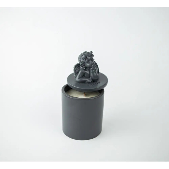 Аромасвічка CUPID SANTAL GRAFITE 100% WOOD WAX 165g 35h