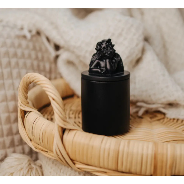 Аромасвічка CUPID SANTAL BLACK 100% WOOD WAX 165g 35h