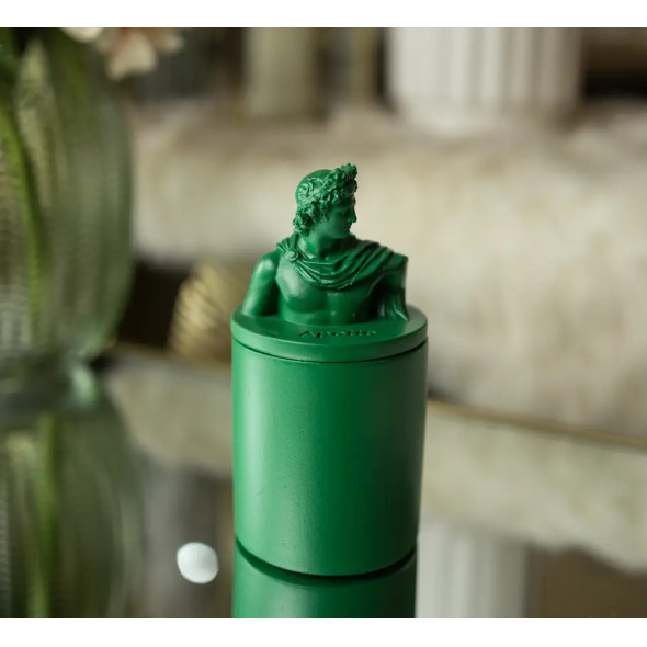 Аромасвічка APOLLO BURLEY VANILLA GREEN 100% WOOD WAX 165g 35h