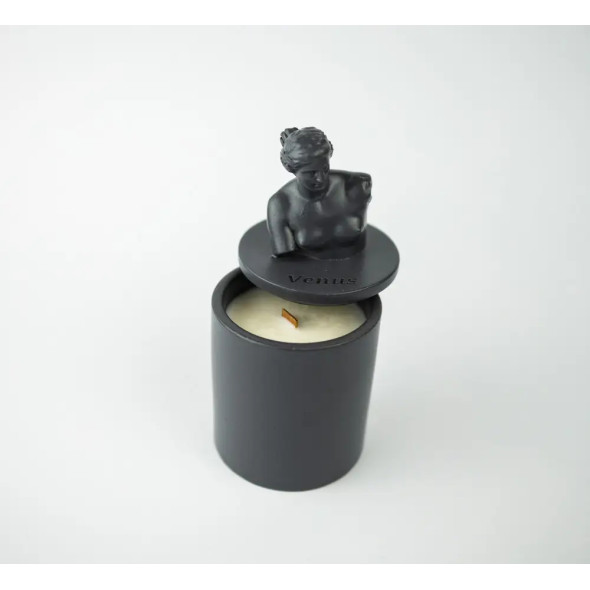 Аромасвічка VENUS CHERRY BLOSSOM GRAFITE 100% WOOD WAX 165g 35h