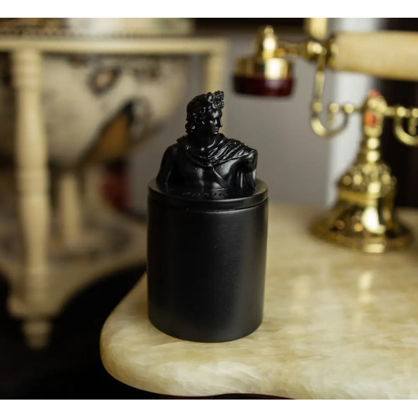 Аромасвічка APOLLO BURLEY VANILLA BLACK 100% WOOD WAX 165g 35h