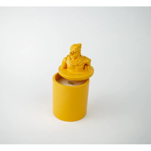 Аромасвічка APOLLO BURLEY VANILLA YELLOW 100% WOOD WAX 165g 35h