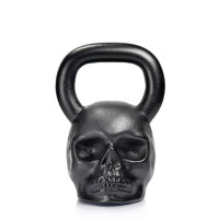 Гиря спортивна чавунна Skull Чорний 24 кг | Подарунок чоловіку, брату