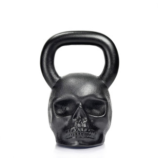 Гиря спортивна чавунна Skull Чорний 24 кг | Подарунок чоловіку, брату