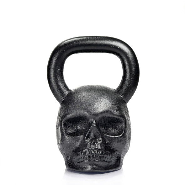 Гиря спортивна чавунна Skull Чорний 24 кг | Подарунок чоловіку, брату