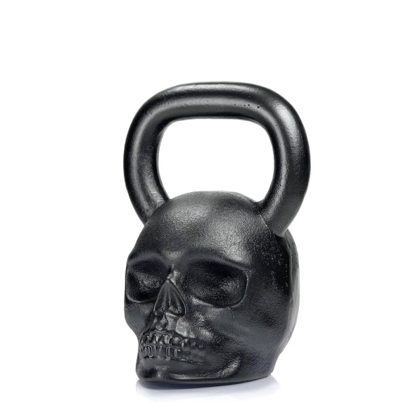 Гиря спортивна чавунна Skull Чорний 24 кг | Подарунок чоловіку, брату