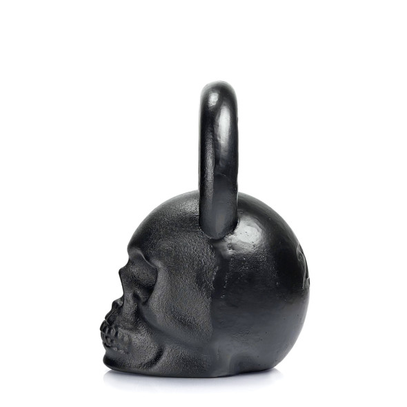 Гиря спортивна чавунна Skull Чорний 24 кг | Подарунок чоловіку, брату