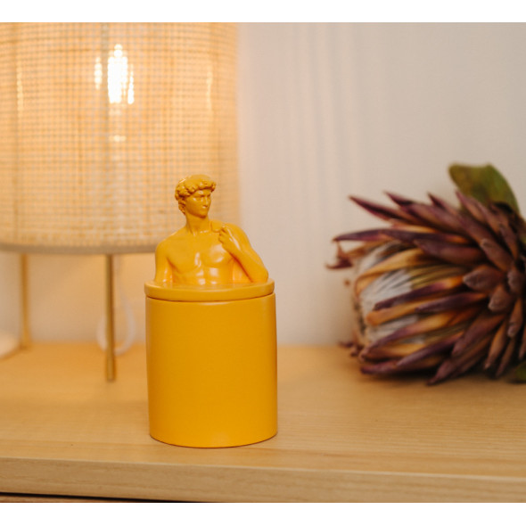 Аромасвічка DAVID AGARWOOD YELLOW 100% WOOD WAX 165g 35h