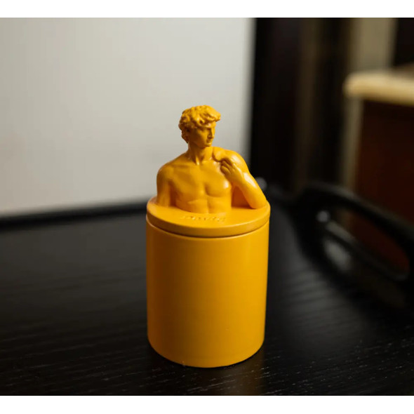 Аромасвічка DAVID AGARWOOD YELLOW 100% WOOD WAX 165g 35h