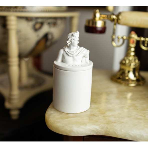 Аромасвічка APOLLO BURLEY VANILLA WHITE 100% WOOD WAX 165g 35h
