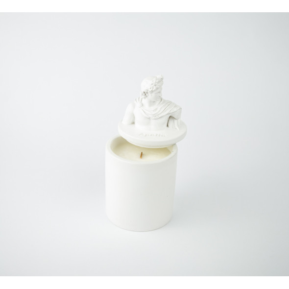 Аромасвічка APOLLO BURLEY VANILLA WHITE 100% WOOD WAX 165g 35h