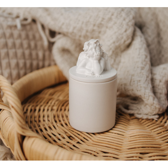 Аромасвічка CUPID SANTAL WHITE 100% WOOD WAX 165g 35h