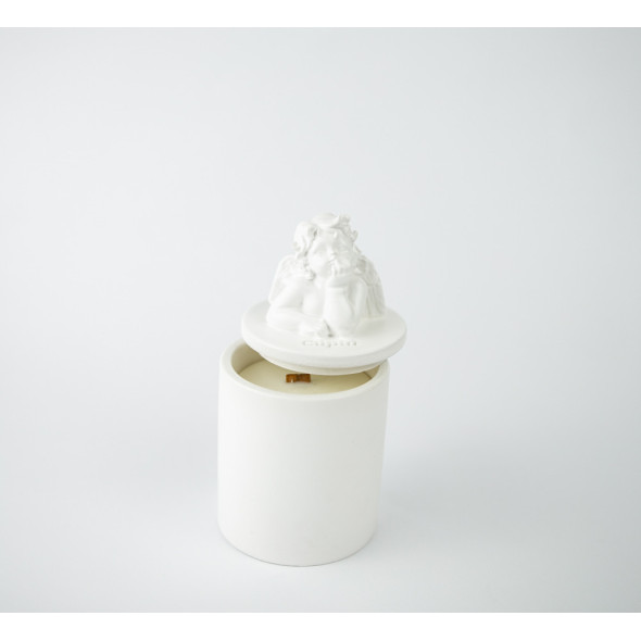 Аромасвічка CUPID SANTAL WHITE 100% WOOD WAX 165g 35h