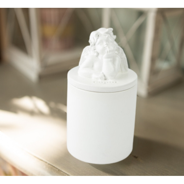 Аромасвічка CUPID SANTAL WHITE 100% WOOD WAX 165g 35h