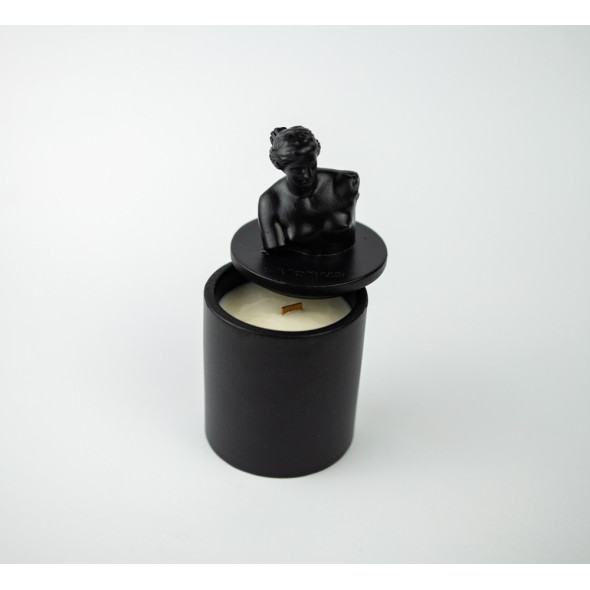 Аромасвічка VENUS CHERRY BLOSSOM BLACK 100% WOOD WAX 165g 35h