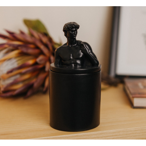 Аромасвічка DAVID AGARWOOD BLACK 100% WOOD WAX 165g 35h