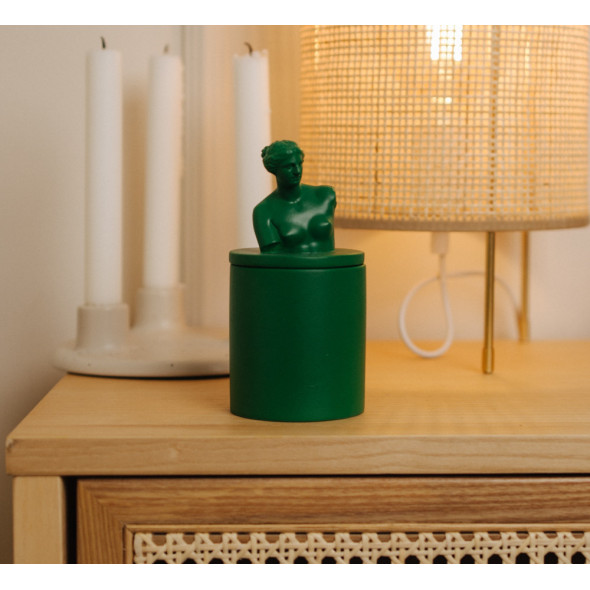 Аромасвічка VENUS CHERRY BLOSSOM GREEN 100% WOOD WAX 165g 35h
