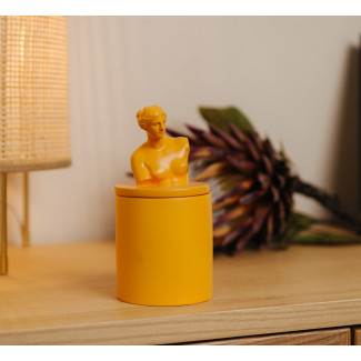 Аромасвічка VENUS CHERRY BLOSSOM YELLOW 100% WOOD WAX 165g 35h