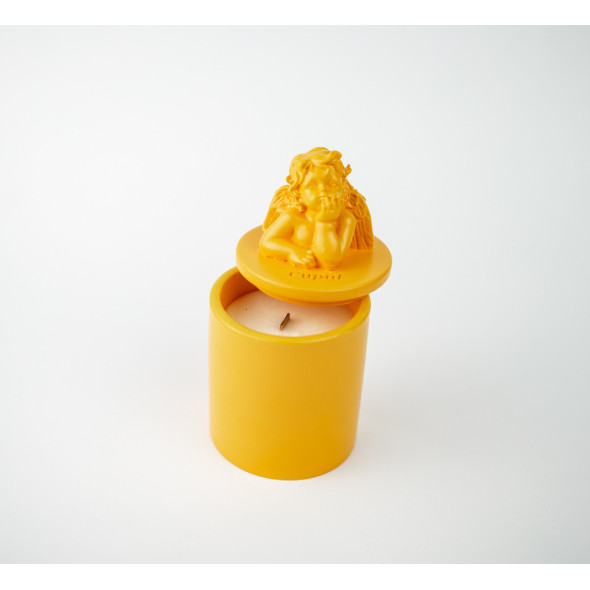 Аромасвічка CUPID SANTAL YELLOW 100% WOOD WAX 165g 35h