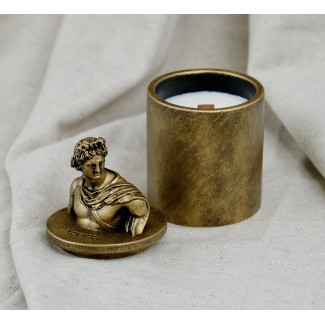 Аромасвічка APOLLO BURLEY VANILLA BRONZE 100% WOOD WAX 165g 35h