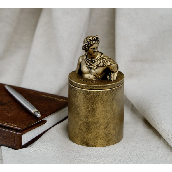 Аромасвічка APOLLO BURLEY VANILLA BRONZE 100% WOOD WAX 165g 35h
