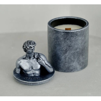 Аромасвічка DAVID AGARWOOD SILVER 100% WOOD WAX 165g 35h