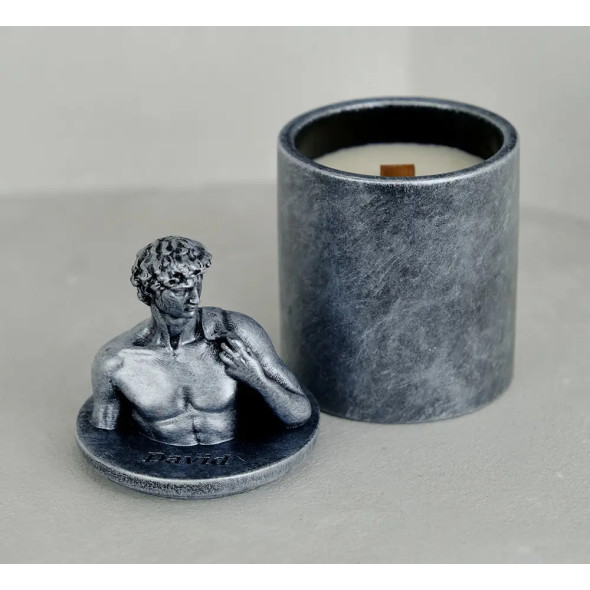 Аромасвічка DAVID AGARWOOD SILVER 100% WOOD WAX 165g 35h