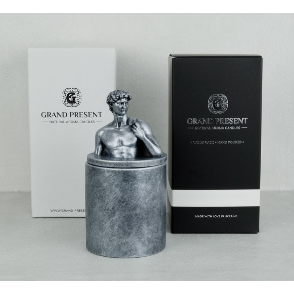 Аромасвічка DAVID AGARWOOD SILVER 100% WOOD WAX 165g 35h