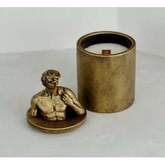 Аромасвічка DAVID AGARWOOD BRONZE 100% WOOD WAX 165g 35h