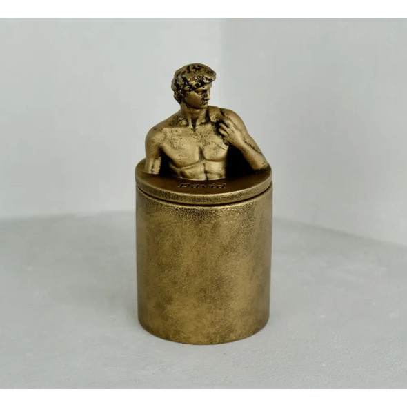 Аромасвічка DAVID AGARWOOD BRONZE 100% WOOD WAX 165g 35h