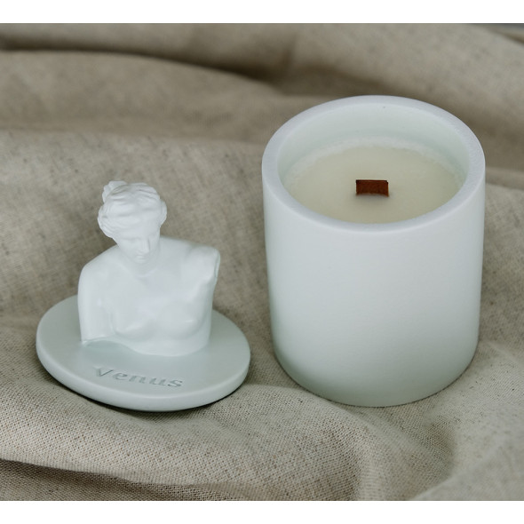 Аромасвічка VENUS CHERRY BLOSSOM MINT 100% WOOD WAX 165g 35h