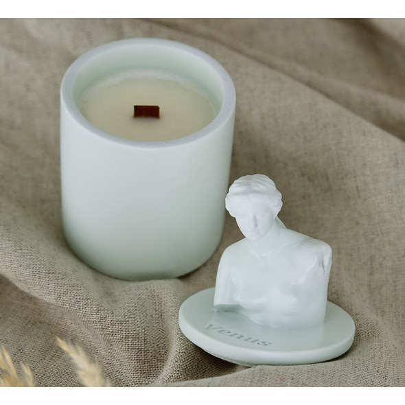 Аромасвічка VENUS CHERRY BLOSSOM MINT 100% WOOD WAX 165g 35h