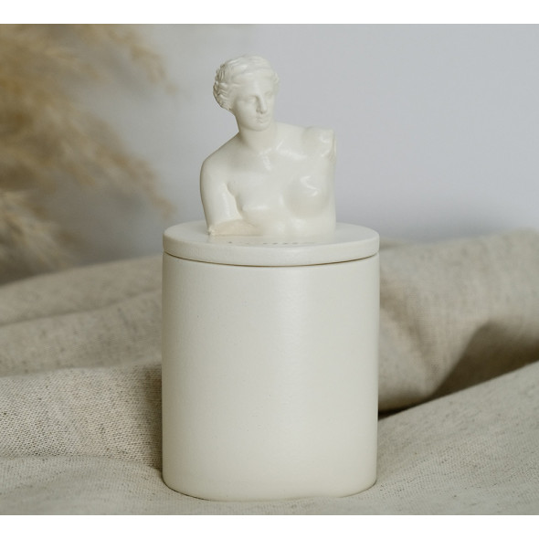 Аромасвічка VENUS CHERRY BLOSSOM BEIGE 100% WOOD WAX 165g 35h