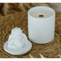 Аромасвічка CUPID SANTAL MINT 100% WOOD WAX 165g 35h