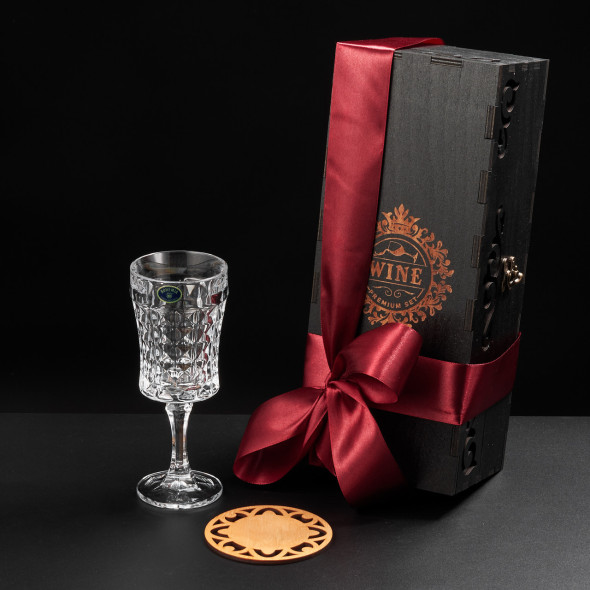 Набір для вина кришталь 1 шт. "Bohemia Diamond" 200 мл