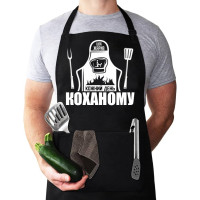 Чоловічий фартух кухаря з принтом 
