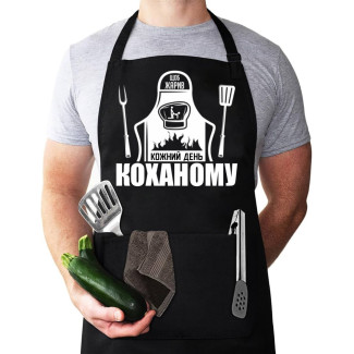 Чоловічий фартух кухаря з принтом 