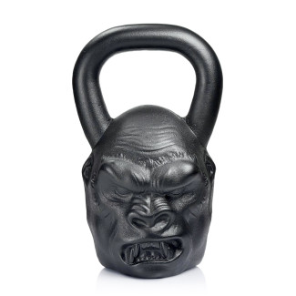 Дизайнерська спортивна гиря Gorilla 24 kg Чорна на подарунок спортсмену