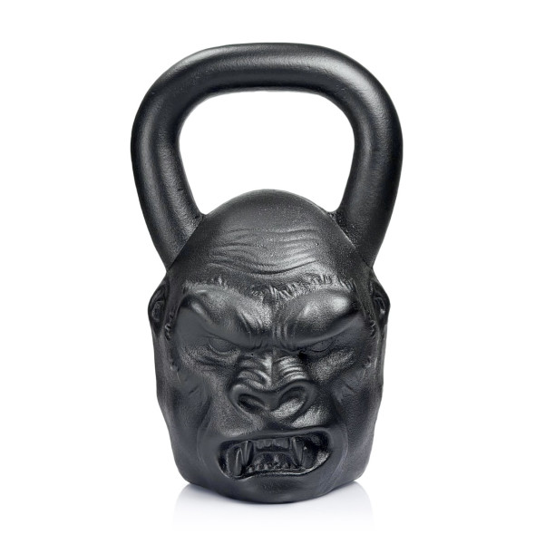 Дизайнерська спортивна гиря Gorilla 24 kg Чорна на подарунок спортсмену