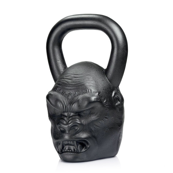 Дизайнерська спортивна гиря Gorilla 24 kg Чорна на подарунок спортсмену