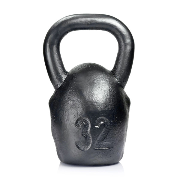 Дизайнерська спортивна гиря Gorilla 32 kg Чорна на подарунок спортсмену