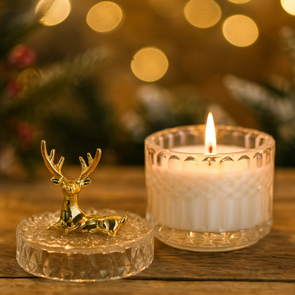 Парфумована аромасвічка Christmas | Оригінальний подарунок для мами, колеги, подруги