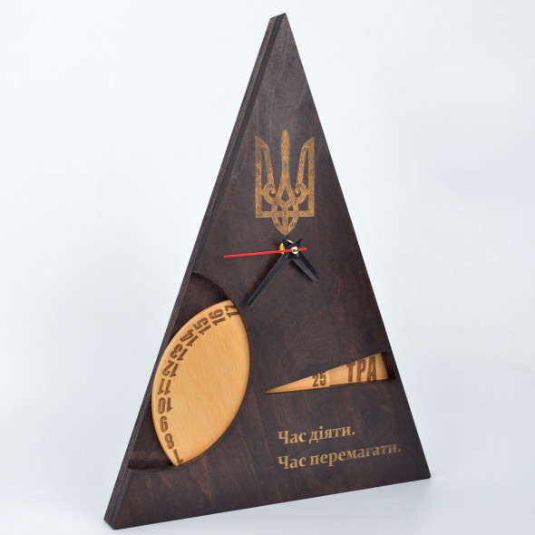 Настінний вічний календар + годинник "Classic" TsisarArt | 40 см
