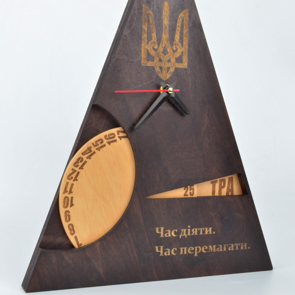 Настінний вічний календар + годинник "Classic" TsisarArt | 40 см
