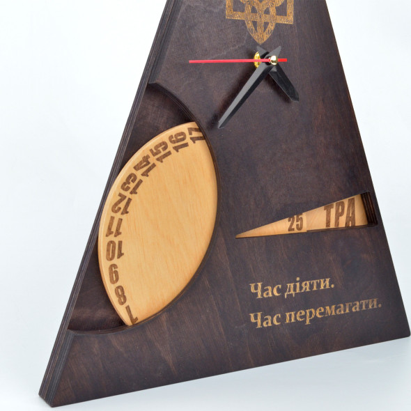 Настінний вічний календар + годинник "Classic" TsisarArt | 40 см