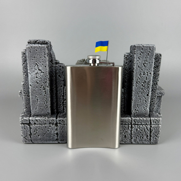 Подарунковий набір для алкогольних напоїв "БМП-1" 6 стопок + фляга 300 мл | Подарунок військовослужбовцю