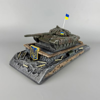 Статуетка сувенір танк "Т-72Б №3" з гіпсу ручної роботи | Декор для кабінету, дому, офісу